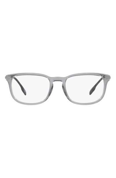 Burberry Cedric 54mm Rectangular Optical Glasses In Grey