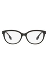 Burberry Esme 54mm Square Optical Glasses In Black
