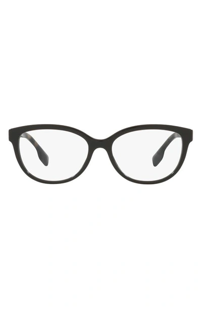 Burberry Esme 54mm Square Optical Glasses In Black