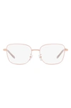 Tory Burch 53mm Square Optical Glasses In Blush