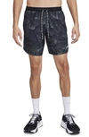 Nike Dri-fit Stride Shorts In Medium Ash/black/white