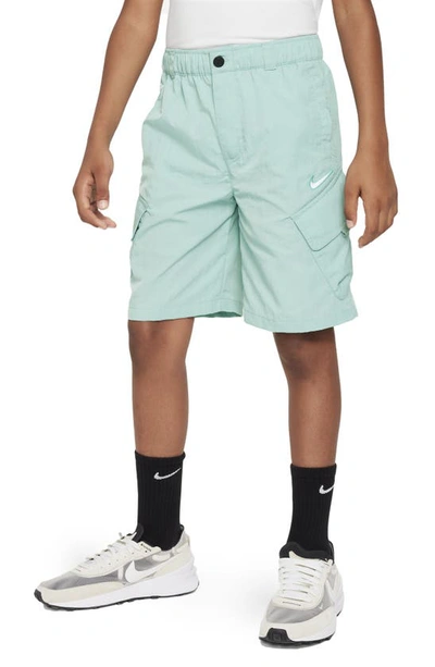 Nike Outdoor Play Big Kids' Woven Cargo Shorts In Mineral