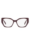 Prada Geometric-frame Glasses In Red