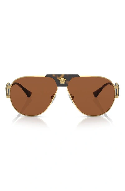 Versace Man Sunglasses Ve2252 In Gold
