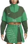 Nike Women's  Sportswear X  United Oversized Woven Track Jacket In Green