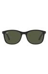 Ray Ban 56mm Square Sunglasses In Black
