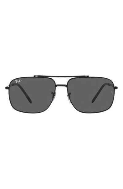 Ray Ban 59mm Pillow Sunglasses In Black