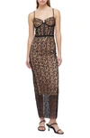 Simkhai Ruth Lace Bustier Midi Dress In Black