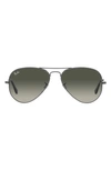 Ray Ban Original 62mm Aviator Sunglasses In Gunmetal