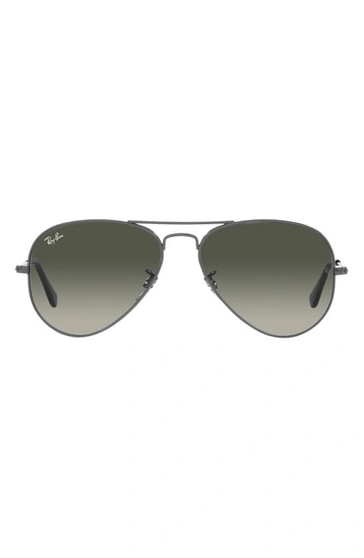 Ray Ban Original 62mm Aviator Sunglasses In Gunmetal