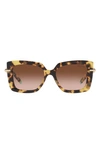 Tiffany & Co 53mm Gradient Butterfly Sunglasses In Mustard