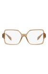 VERSACE 53MM SQUARE OPTICAL GLASSES