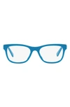 Versace 47mm Square Optical Glasses In Blue