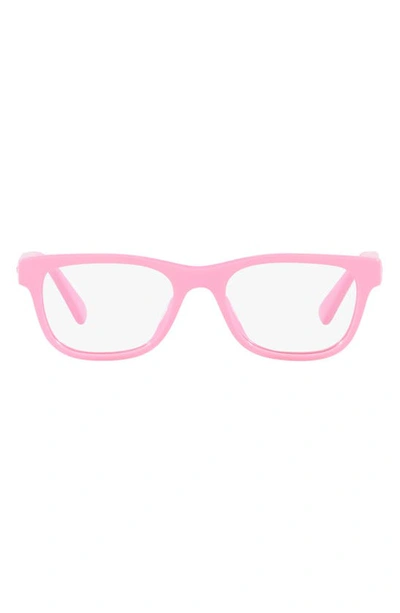 Versace 47mm Square Optical Glasses In Pink