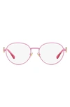 Versace 48mm Phantos Optical Glasses In Matte Pink