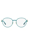 Versace 48mm Phantos Optical Glasses In Turquoise