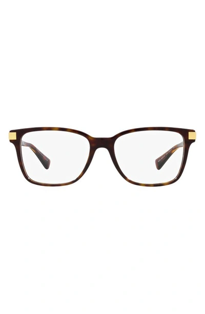 Versace 55mm Pillow Optical Glasses In Havana