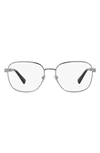 Versace 56mm Square Optical Glasses In Gunmetal