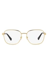 Versace 56mm Square Optical Glasses In Gold