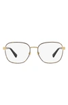 Versace 56mm Square Optical Glasses In Havana Gold