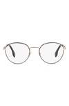 Versace 51mm Phantos Optical Glasses In Matte Gold