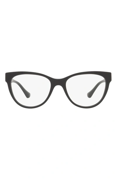 Versace 53mm Cat Eye Optical Glasses In Black