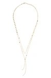Lana Layered Y-necklace In Yellow Gold