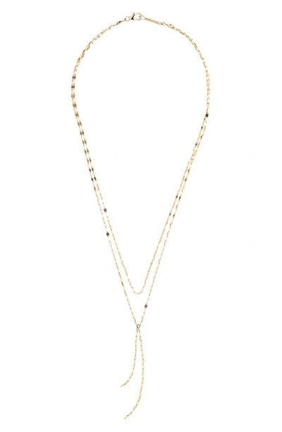 Lana Layered Y-necklace In Yellow Gold