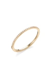 Lana 14k Gold Thin Flawless Diamond Stack Ring In Yellow Gold