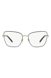 DOLCE & GABBANA 57MM BUTTERFLY OPTICAL GLASSES