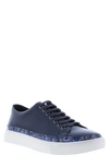 Robert Graham Barrone Low Top Sneaker In Navy
