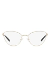Tory Burch 53mm Cat Eye Optical Glasses In Gold
