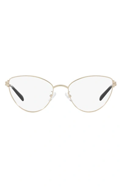 Tory Burch 53mm Cat Eye Optical Glasses In Gold