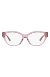 Tory Burch 53mm Cat Eye Optical Glasses In Purple