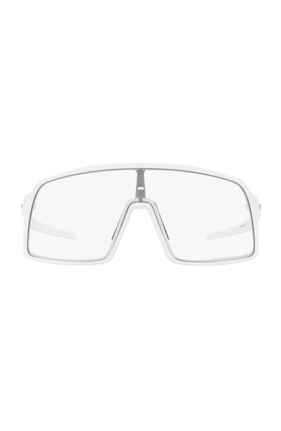 Oakley Sutro Photochromic Shield Sunglasses In White