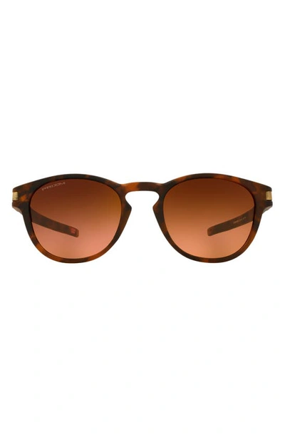 Oakley Latch 53mm Prizm™ Oval Sunglasses In Brown