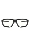 Oakley Ballistic 65mm Rectangular Sunglasses In Black