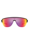 Oakley Womens Black Oo9248 Corridor Shield-shape Acetate Sunglasses In Black Grey