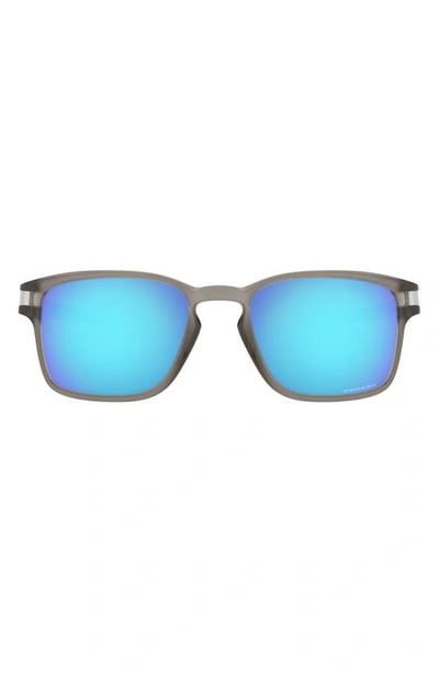 Oakley Latch 55mm Prizm™ Rectangular Sunglasses In Grey