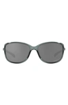Oakley Cohort 62mm Polarized Oversize Sunglasses In Crystal
