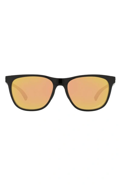 Oakley Leadline 56mm Prizm™ Polarized Square Sunglasses In Black Gold
