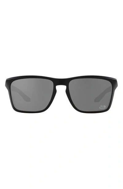 Oakley Sylas 57mm Prizm™ Rectangular Sunglasses In Black