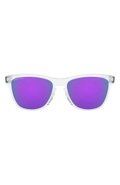 Oakley Frogskins Prizm Violet Square Mens Sunglasses Oo9013 9013h7 55 In Clear