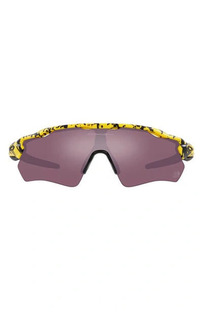 Oakley 2023 Tour De France™ Radar® Ev Path® Oversize-frame Sunglasses In Prizm Road Black