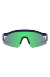 OAKLEY OAKLEY HYDRA 37MM PRIZM™ SEMIRIMLESS WRAP SHIELD SUNGLASSES