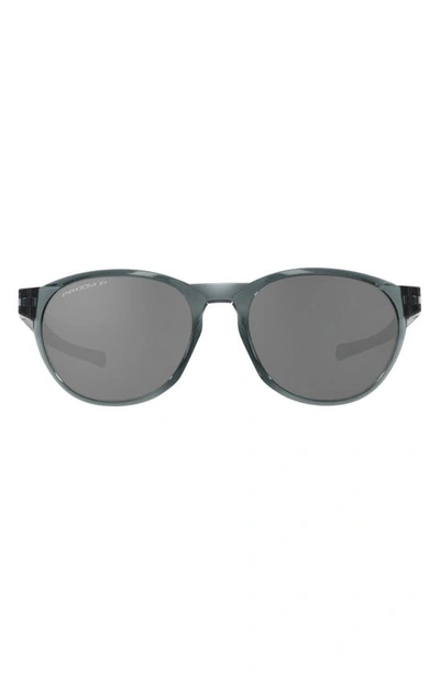 Oakley Reedmace 54mm Prizm™ Polarized Round Sunglasses In Black