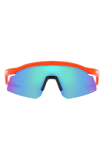 Oakley Hydra 37mm Prizm™ Semirimless Wrap Shield Sunglasses In Orange