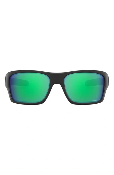 OAKLEY OAKLEY TURBINE 65MM POLARIZED OVERSIZE RECTANGULAR SUNGLASSES