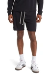 Threads 4 Thought Garrett Drawstring Fleece Shorts In Black