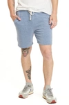 Threads 4 Thought Garrett Drawstring Fleece Shorts In China Blue